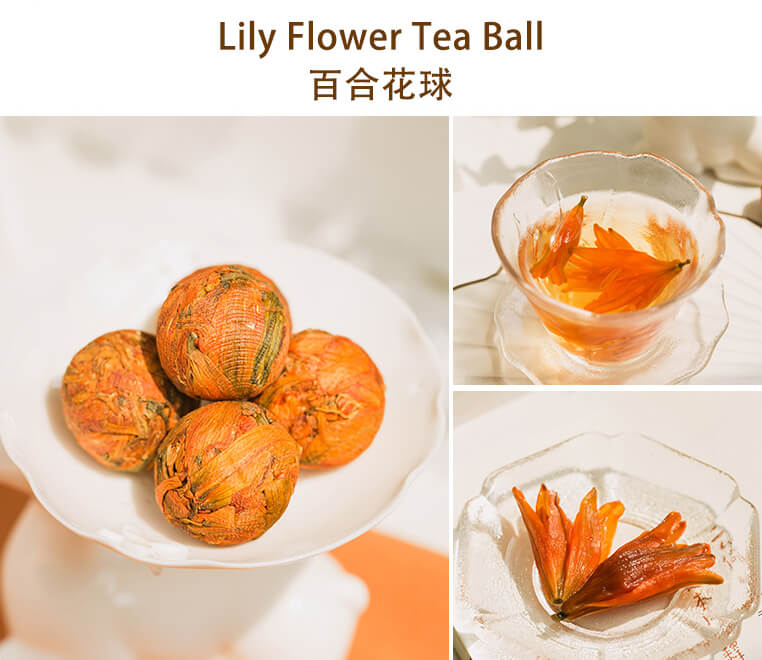 Lily flower tea ball