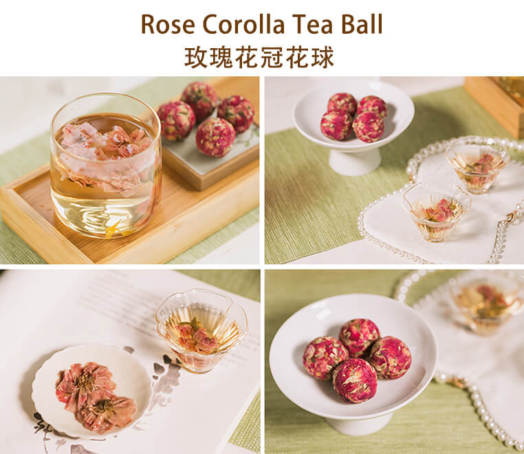Rose corolla tea ball