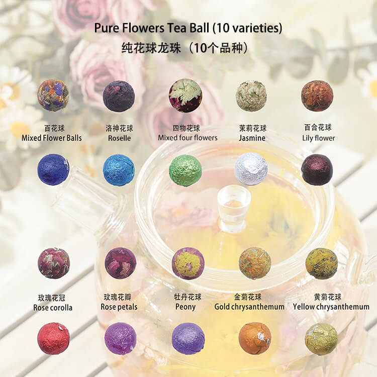 jasmine blooming flower tea​