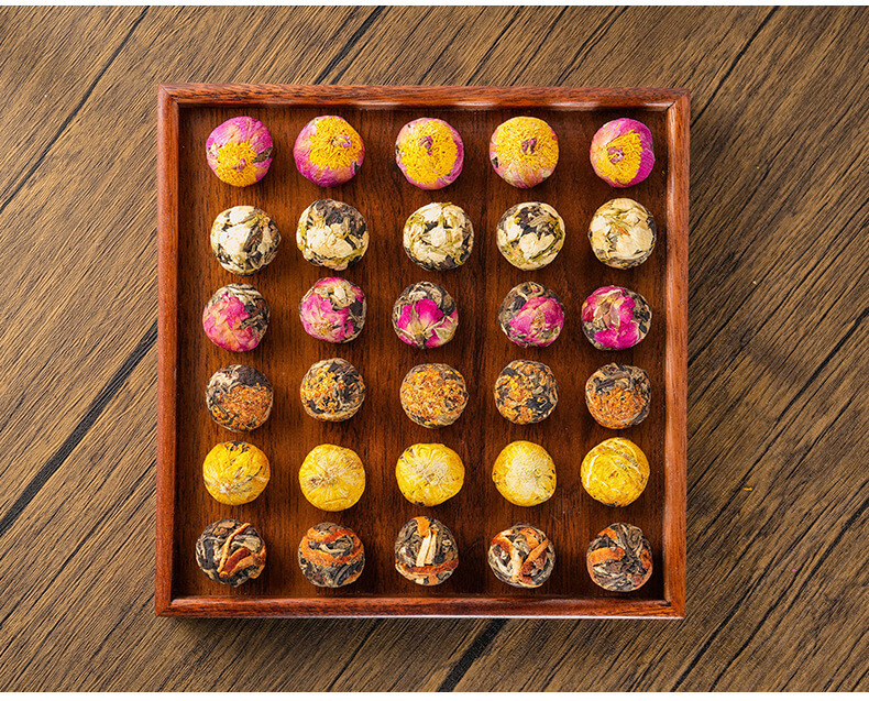 Christmas flower tea ball