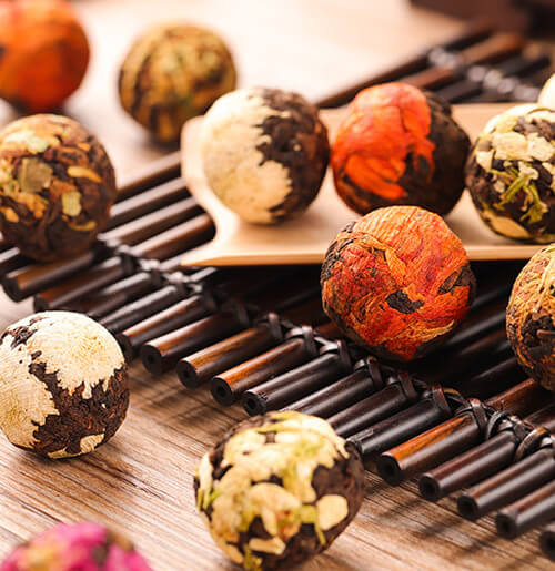 Blooming tea balls