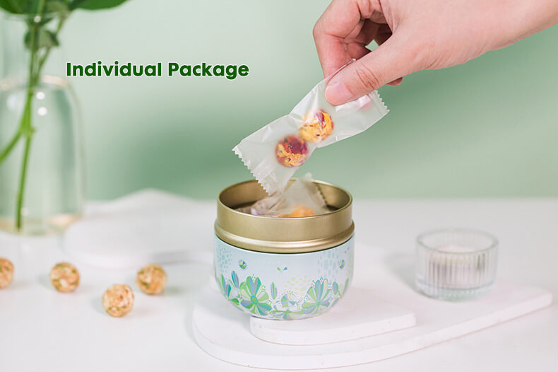 Blooming tea individual package