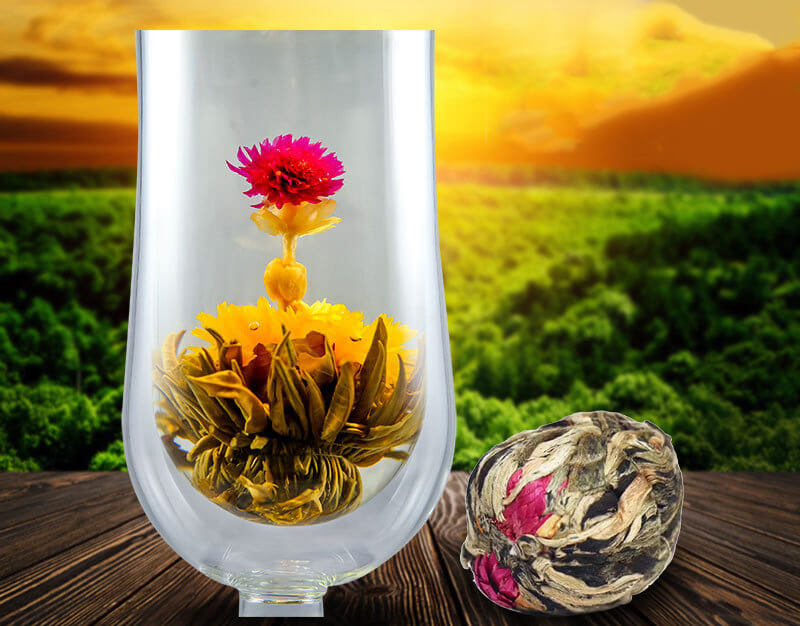 Flower blooming tea-only for you