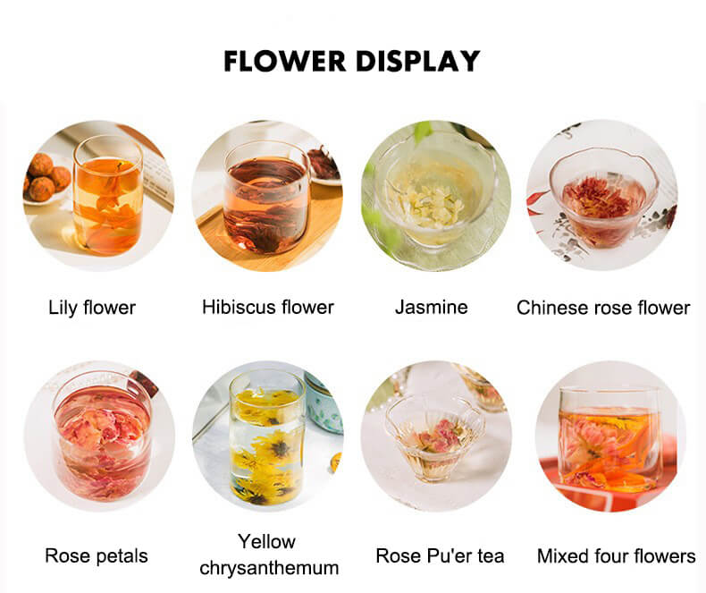 Flower tea ball display