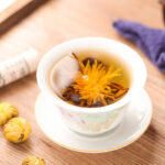 Chrysanthemum black tea ball
