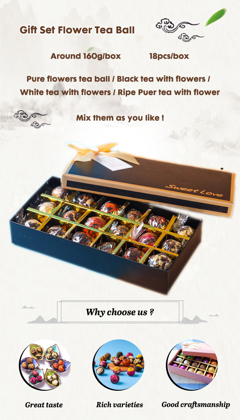Flower tea gift box