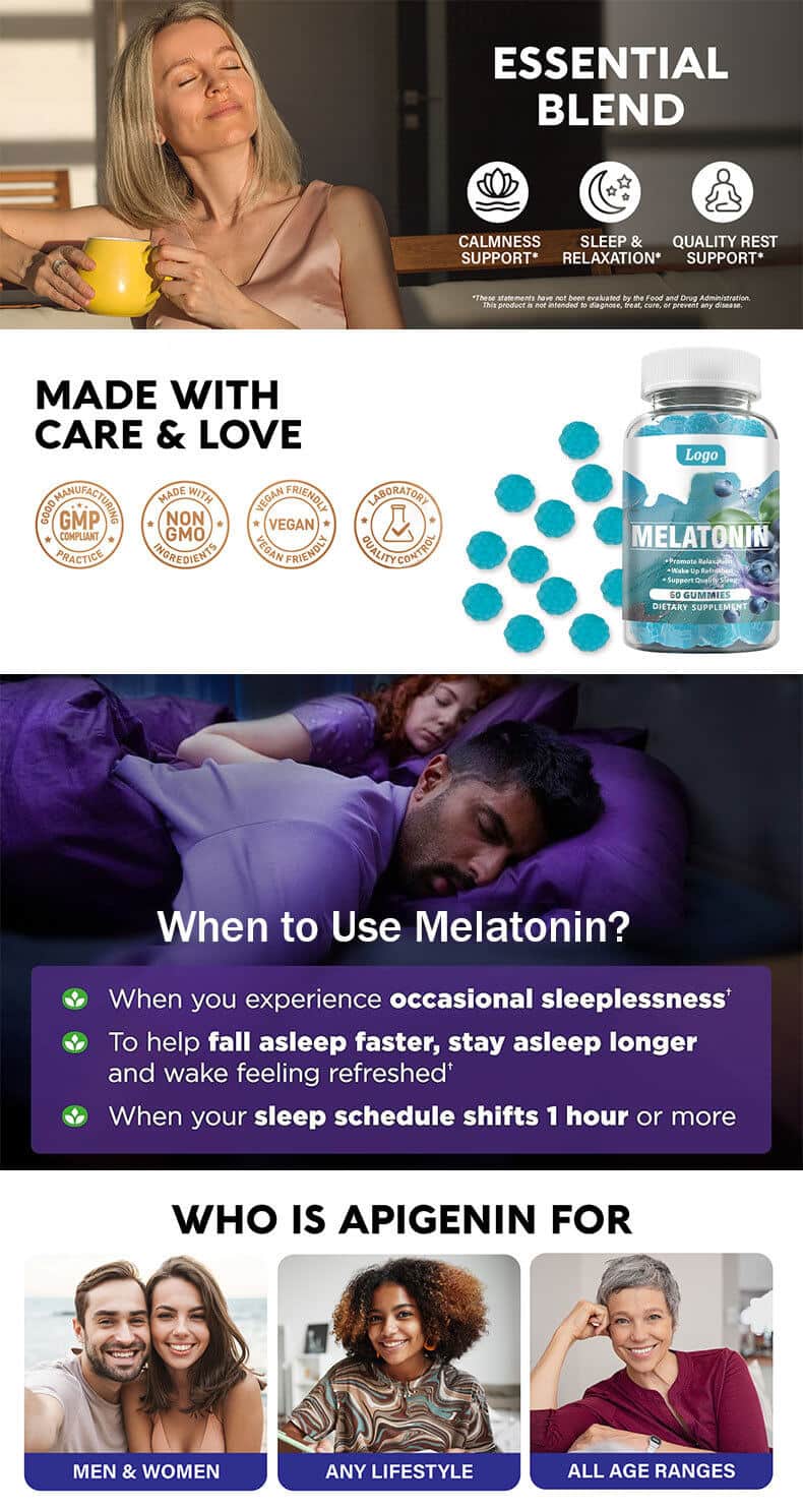Sugar free melatonin gummies