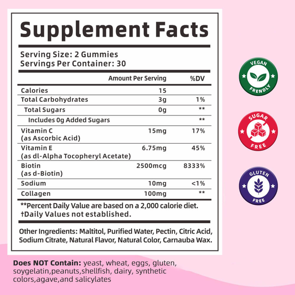 Sugar-free skin lightening gummies OEM manufacturer
