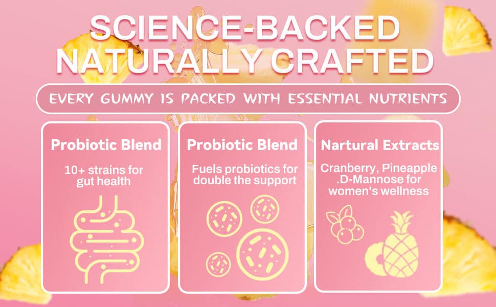 women's probiotic and slippery elm gummies