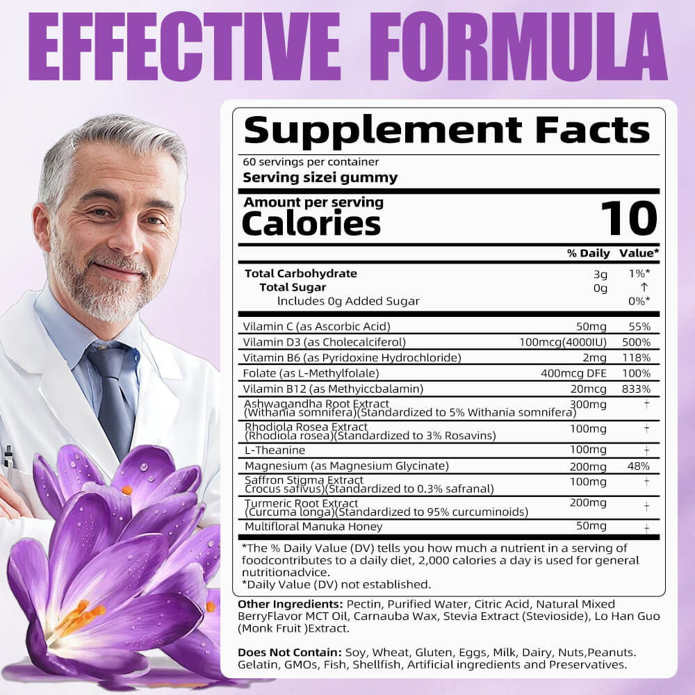 100mg saffron extract gummies