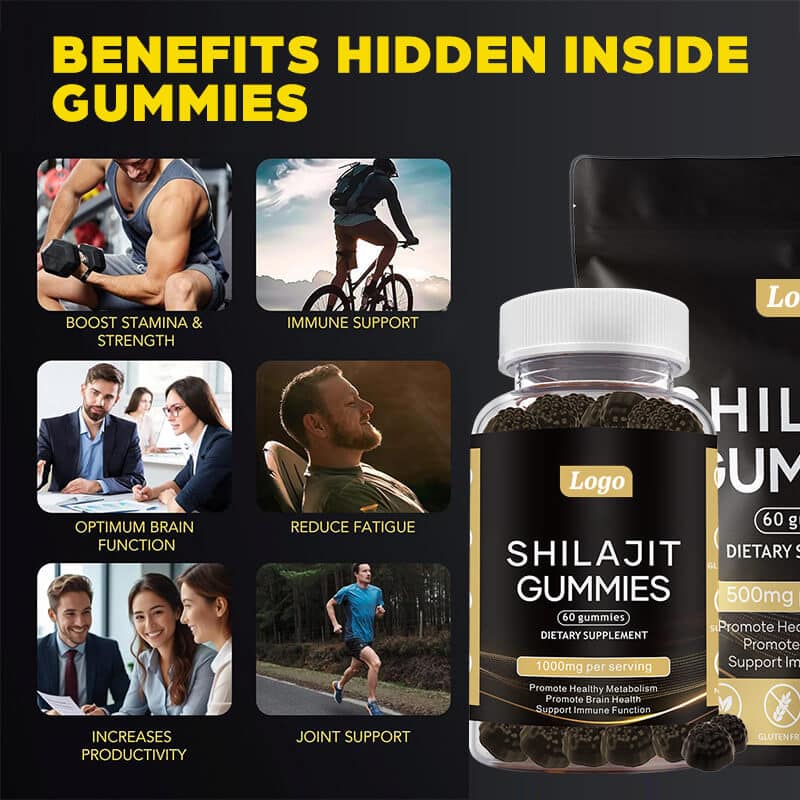 Sugar-Free Vegan Shilajit Gummies