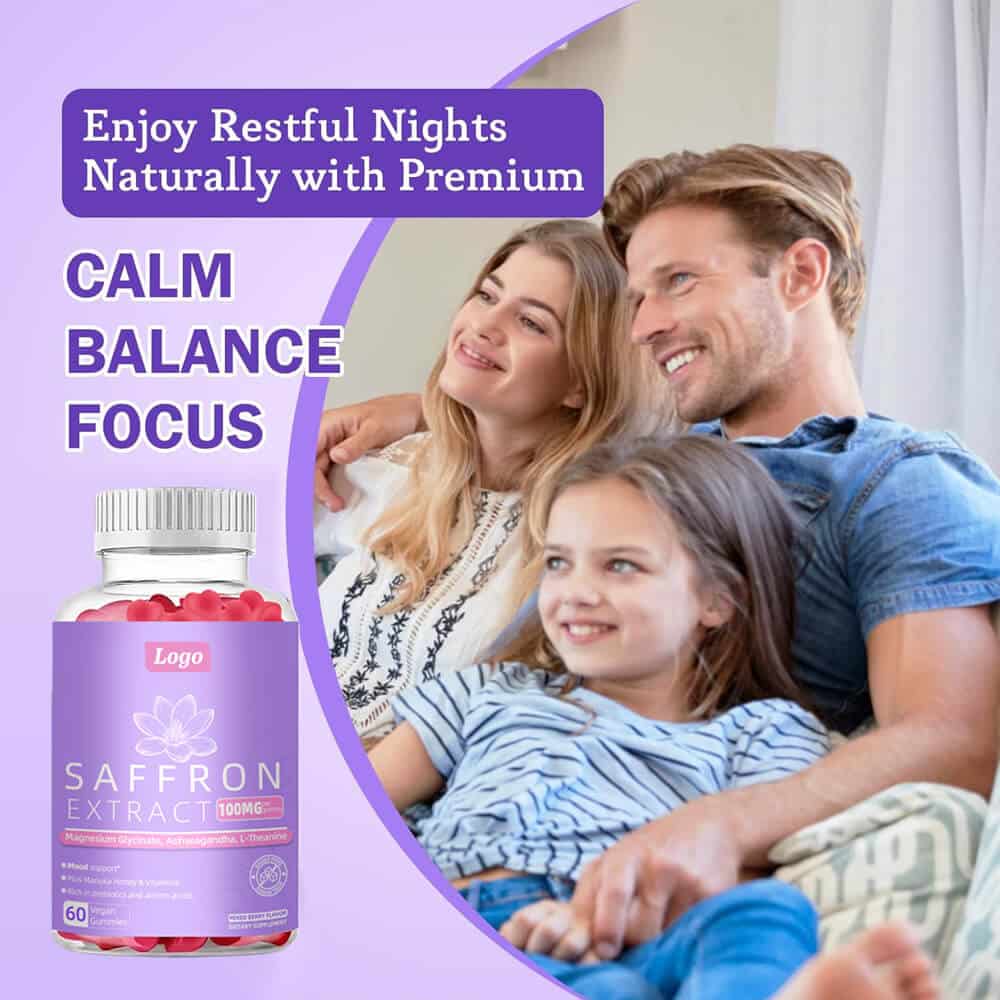 vegan saffron extract gummies supplier