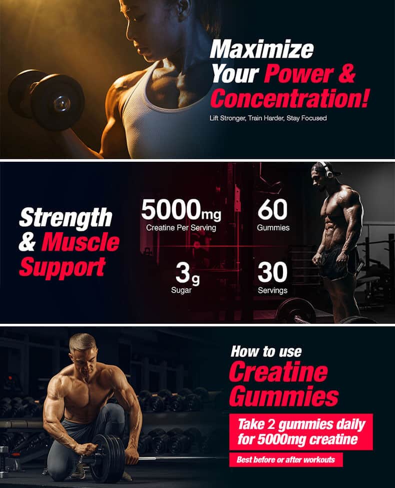 creatine gummies for muscle gain