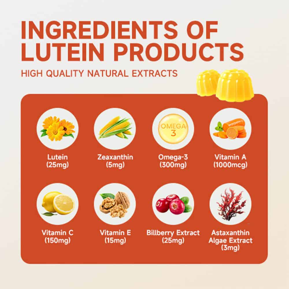 Ingredients of lutein gummies